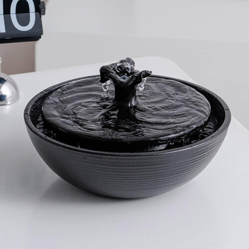 Fonte de mesa de cerâmica azul para uso interno e externo. 2
