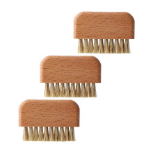 Cepillo de manicura para limpieza de uñas, cerdas suaves, 3 unidades