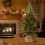 Pre-Lit Tabletop Christmas Tree LED 2ft Burlap Base 2