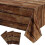 Nappe à motif western, imprimé bois, 3 pièces 1