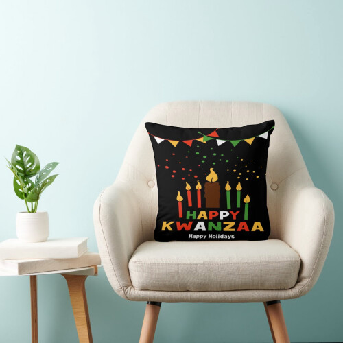 Capa de almofada decorativa com estampa de herança africana, 45 x 45 cm (18 x 18 polegadas) 2