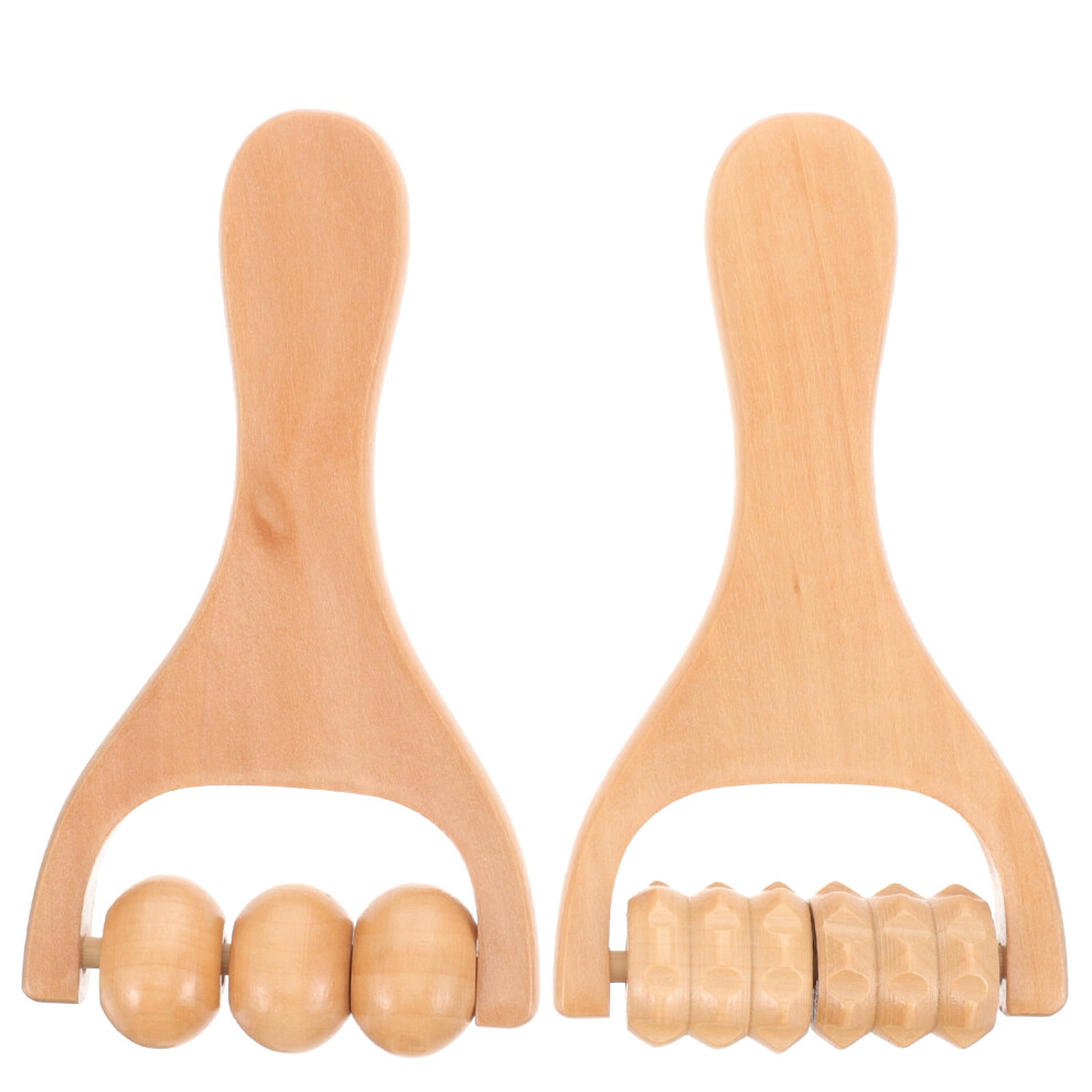 Eease wooden muscle roller for body and face 2 pcs