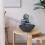 Fonte de água de mesa para interiores com luzes para casa ou 6