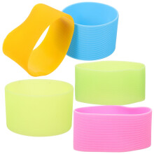Luxshiny sublimation tumblers with silicone bands set of 5