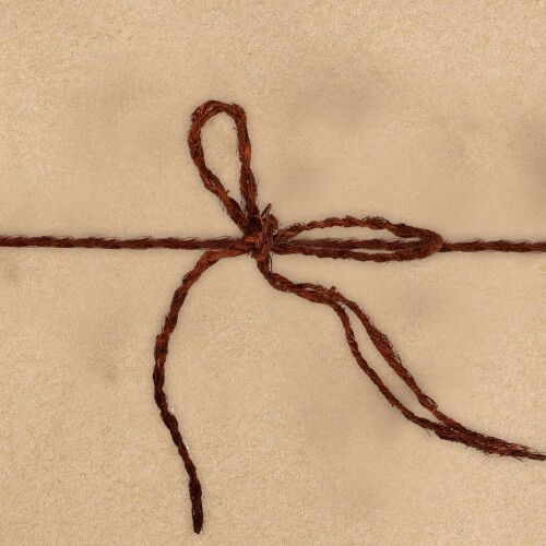 Corda decorativa in seta intrecciata marrone, 3 rotoli 2