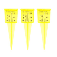 Pluviomètre d'extérieur, outil de mesure de l'eau, en plastique, lot de 3