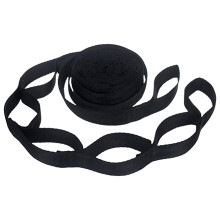 Polyester Hammock Strap Reinforced Black 2 pcs