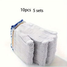 Cotton Work Gloves Heavy-Duty 10 or 20 Pcs