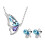 Ensemble collier et boucles d'oreilles papillon Moon Splash 1