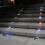 Luminárias solares de alumínio com 6 LEDs vermelhos para deck. 7