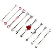 Stainless Steel Ear Studs for Women 9 Pieces