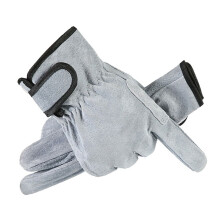 Welding Gloves Heat-Resistant Leather Grey Yellow