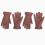 Dark Brown Cow Leather Work Gloves for Yardwork and 1