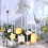 Christmas lanterns white metal2pcs17" and13" with LED 6