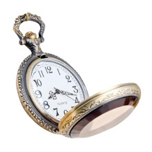 Vintage pocket watch quartz movement with chain
