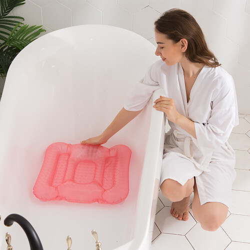 Respaldo de silla con cojín inflable y ventosa