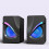 Hi-Fi stereo mini-luidsprekers met LED-verlichting, USB-voeding, 2 stuks 1