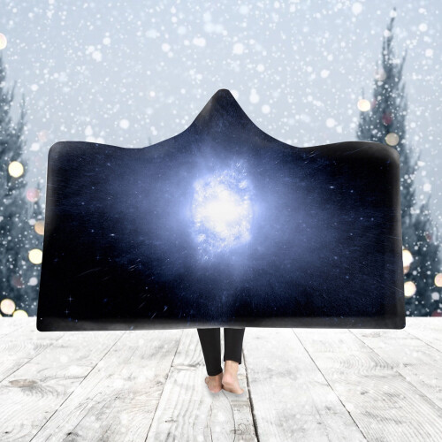 Manta/capa infantil com capuz em fleece, 130 x 150 cm (51 x 59 polegadas)