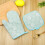 Oven Mitts Geometric Heat Resistant 2 Pcs 5