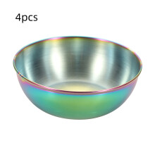 Set di 4 ciotole in acciaio inox per salse e snack