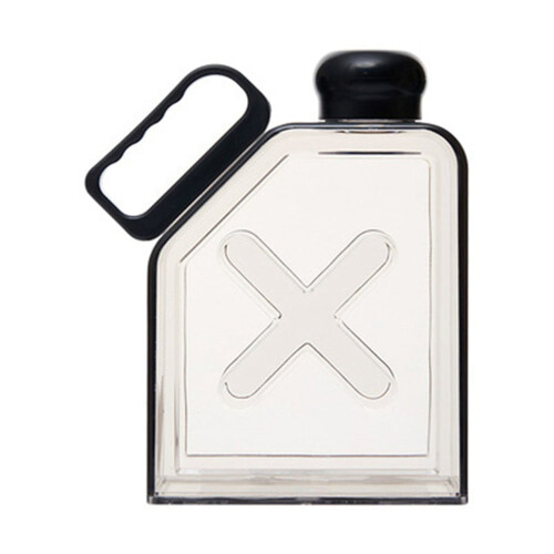 Bouteille d'eau transparente et fine réutilisable de 1 litre (33,8 oz).