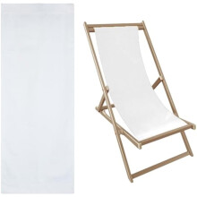 Tissu de rechange pour chaise de plage beige en toile