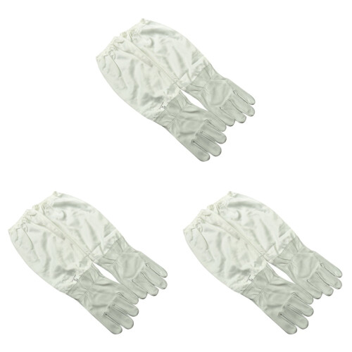 Sheepskin Gloves for Beekeeping 3 Pairs