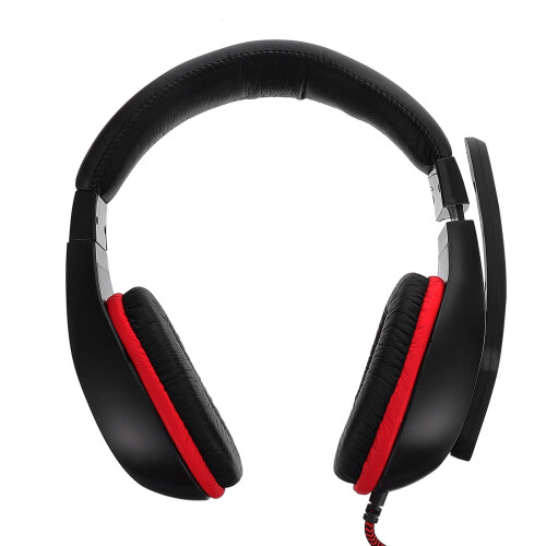 Auriculares estéreo con cable para juegos, supraaurales, con micrófono.