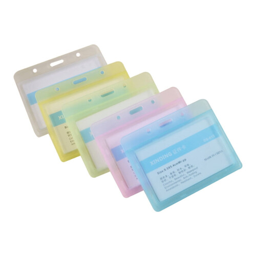 Suport ID orizontal, din plastic dur, mat, 5 buc.
