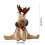 Christmas elk ornament artificial straw reindeer 1 piece 2