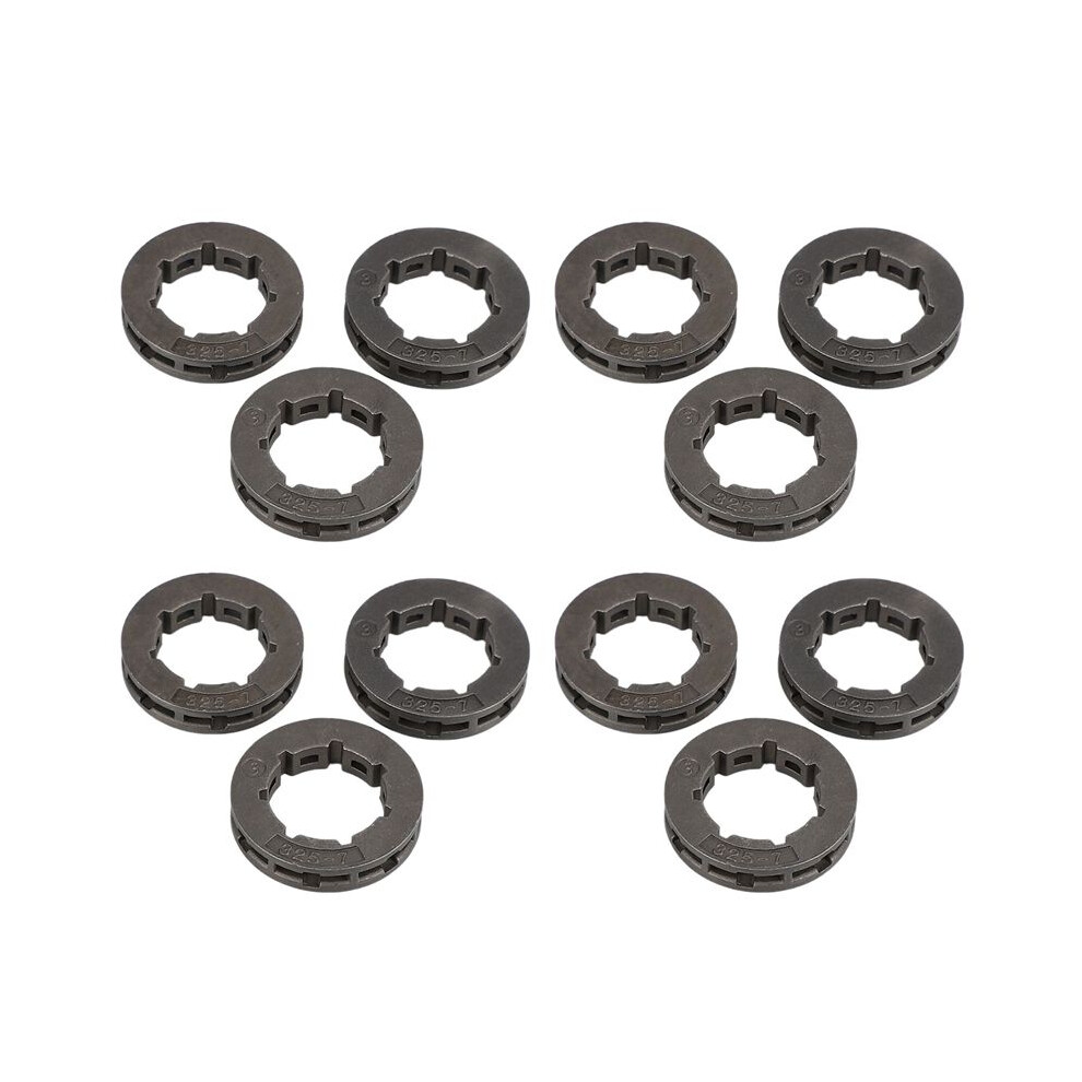 12Pcs Tool Parts Metal Chainsaw Spare Part Chain Saw Sprocket Rim Power Mate 325-7 For Chainsaw Replacement 6031372954541