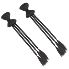 Extensiones de cabello sintético trenzado para coleta (2 unidades)