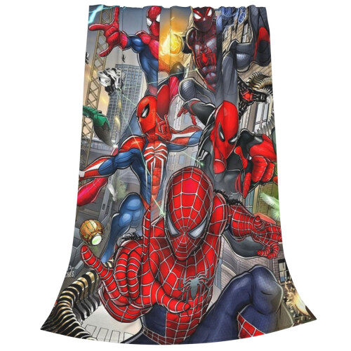 Couverture Spider-Verse en flanelle douce 152 x 127 cm 1