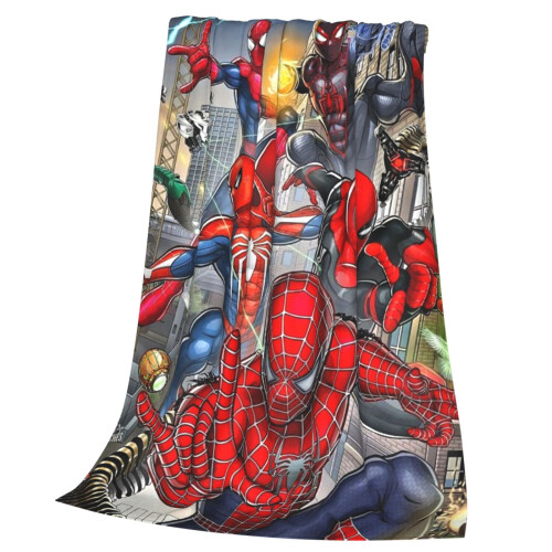 Couverture Spider-Verse en flanelle douce 152 x 127 cm 2