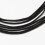 Polyester Spandex Koord Zwart 2mm 100m 2