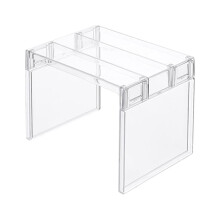 Läpinäkyvä keittiökaapin hyllyjärjestäjä Rack1Pack