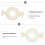 Trumpet Button Spring Pads White Plastic 6 pcs 2