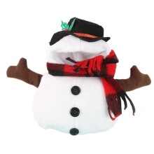 Fantasia de boneco de neve de Natal para animais de estimação, roupa fofa e engraçada.