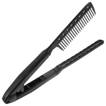 Pieptene tip atelă pentru coafură, pentru femei, violet, plastic în formă de V