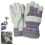 Work Gloves Split Leather Palm Reinforced 1 Pair 1