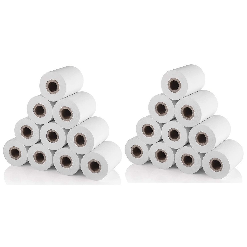 20 Pcs Thermal Paper, For Mobile 58Mm 30Mm Thermal Printer Cash Register Pos Receipt Paper Roll 4713347687969