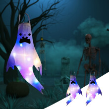 Halloween-Geister-Windsäcke mit LED-Licht, 2 Stück