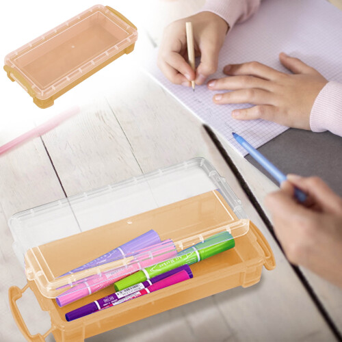 Plastic pennendoos met klikdeksel (1 stuk)