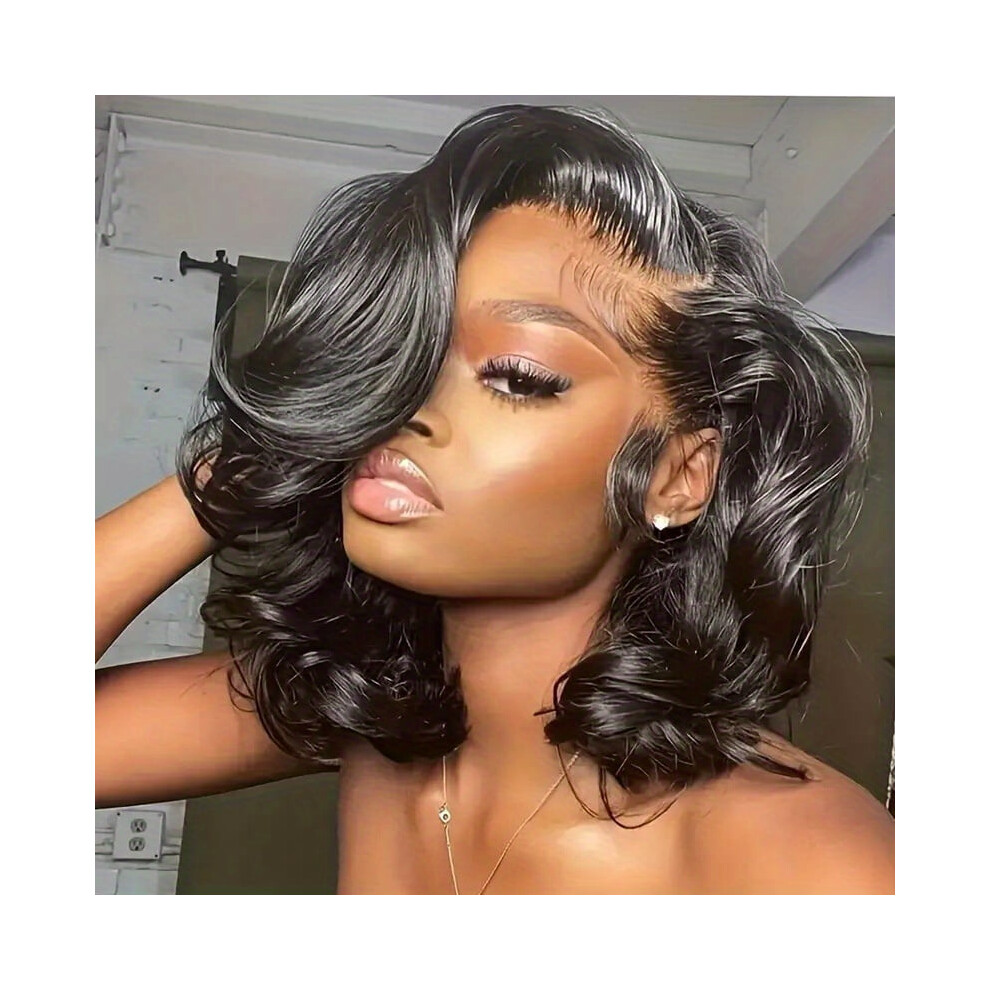 Body Wave Glueless Bob Wig Human Hair 250% Density
