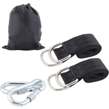 Tree Swing Straps Polyester 2 Pcs 15.86m with D-Rings and