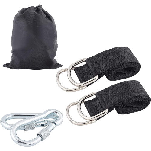 Tree Swing Straps Polyester 2 Pcs 15.86m with D-Rings and