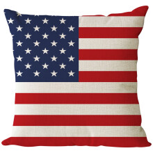 Kussensloop met Amerikaanse vlag 18x18 Vintage Onafhankelijkheidsdag