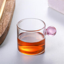 Tasse à thé en verre avec anse (1 pièce)