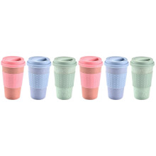 Kaffe- och temugg med silikonlock 6 st