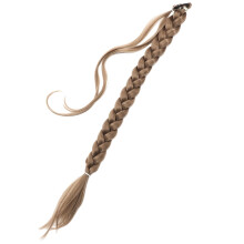 Extensiones de trenzas con clip para coleta, cabello humano sintético